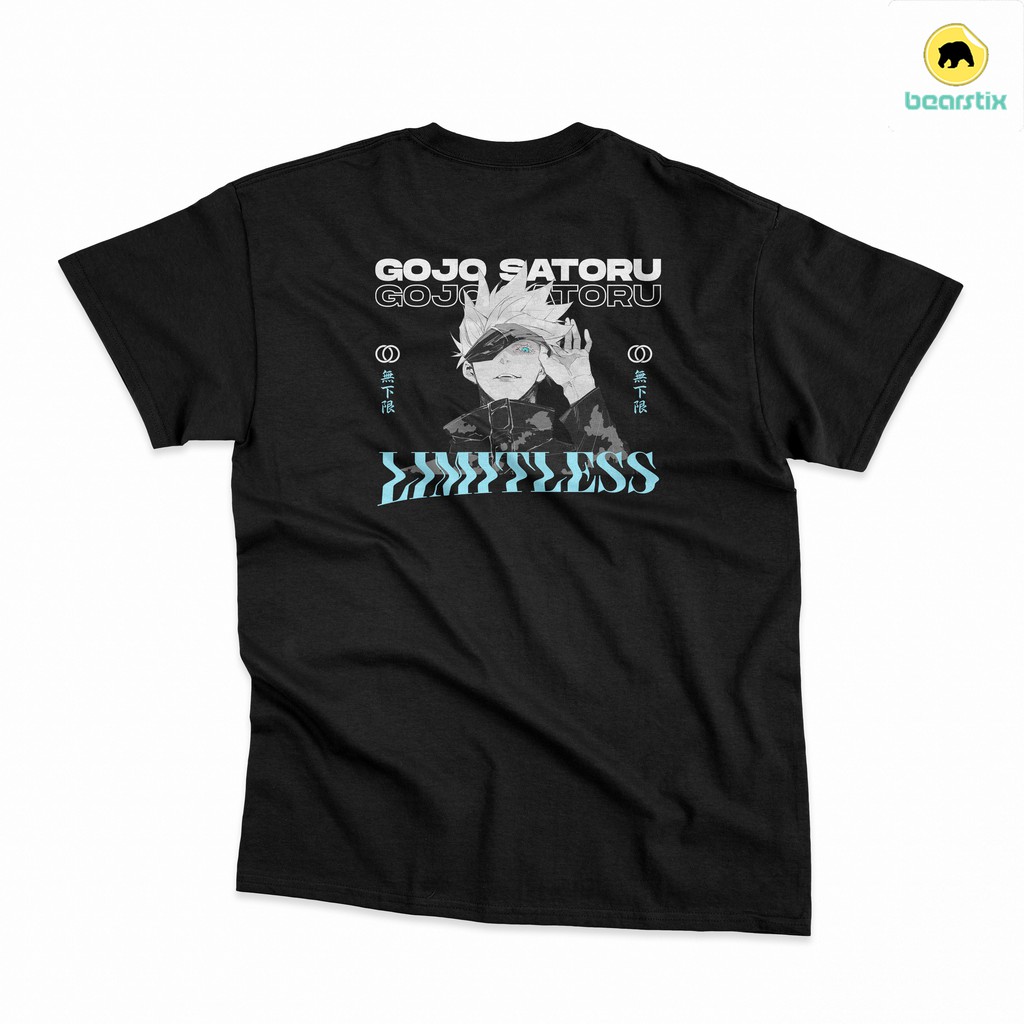 T-SHIRT LIMITLESS - KAOS GOJO SATORU - BAJU JUJUTSU KAISEN - T-SHIRT JJK X UNIQLO