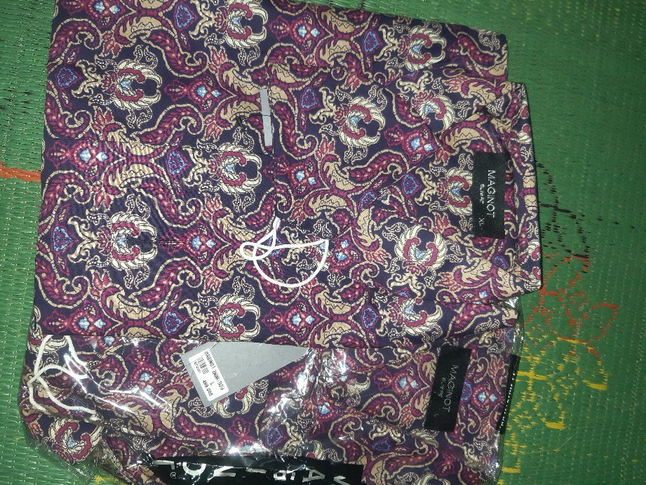 Maginot Kemeja Batik 2.0 Tadya-ls Lengan Panjang Pria + Free Masker