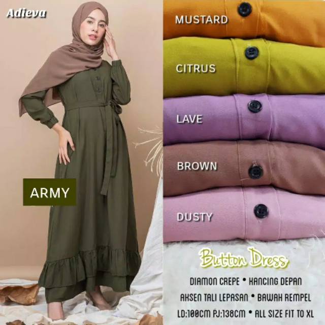 Maxy Dress button adieva original