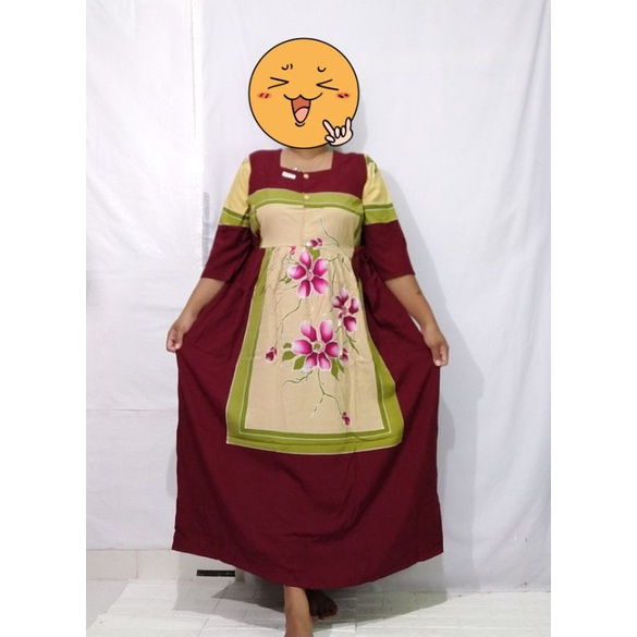 Gajah Putih Daster Motif Terbaru Longdres tali 4 | Gamis Rayon premium | Daster kimono | dress santa