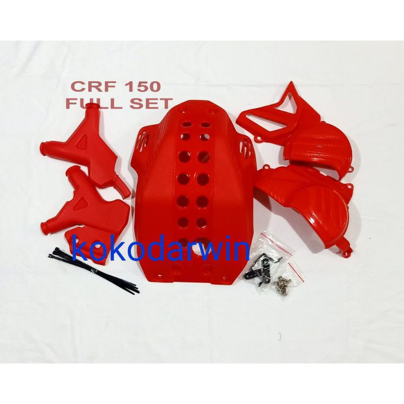 tutup mesin crf 150l full set / engine guard crf 150l ful / engine gat crf 150 full full set