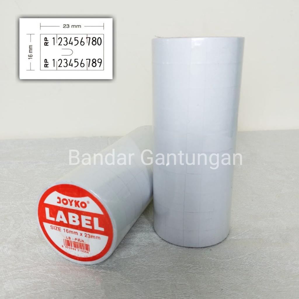 Kertas Harga Label 2 Baris merk Joyco/Refill Kertas Label Harga Murah Labeler Baju Supermarket-PAK C