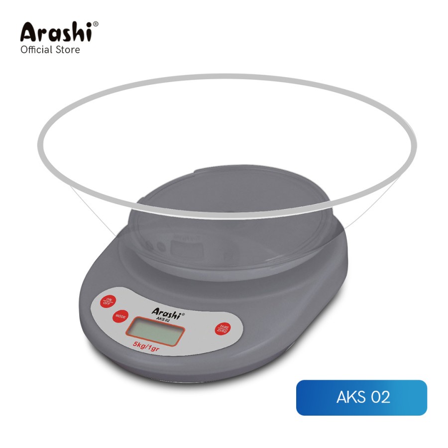 Timbangan Dapur Digital 5kg Timbangan Digital Mangkok Arashi Besar Timbangan Digital Kue 5 kg