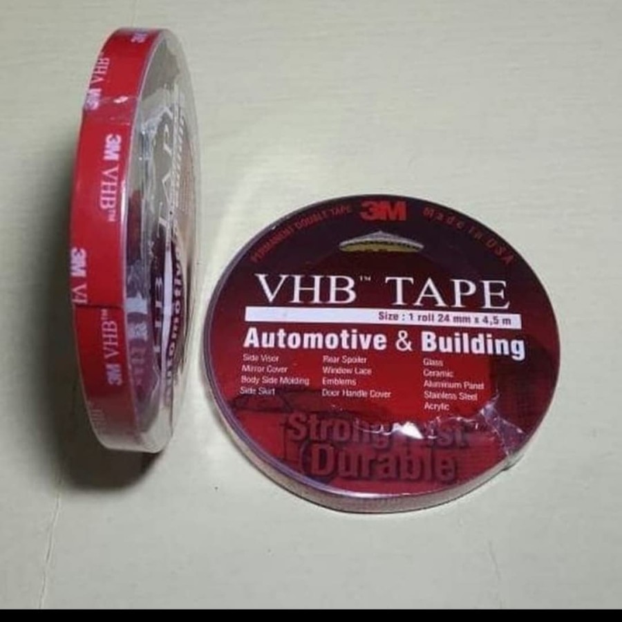 

{PROMO} Double tip/double tape 3m vhb 12mm merah original