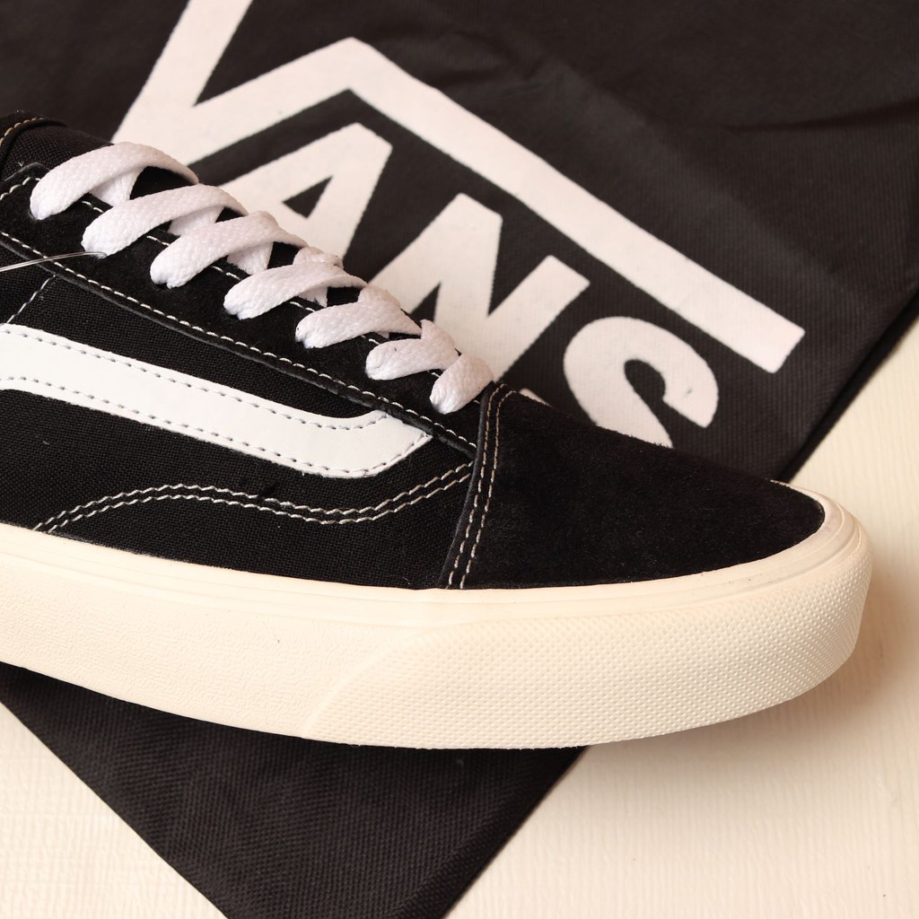 Paket 100% Import Vans Old Skool OG BlacK White + Tote Bag Vans