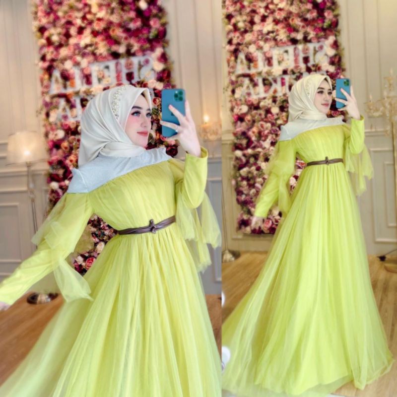 dress tutu gliter shellasaukia original