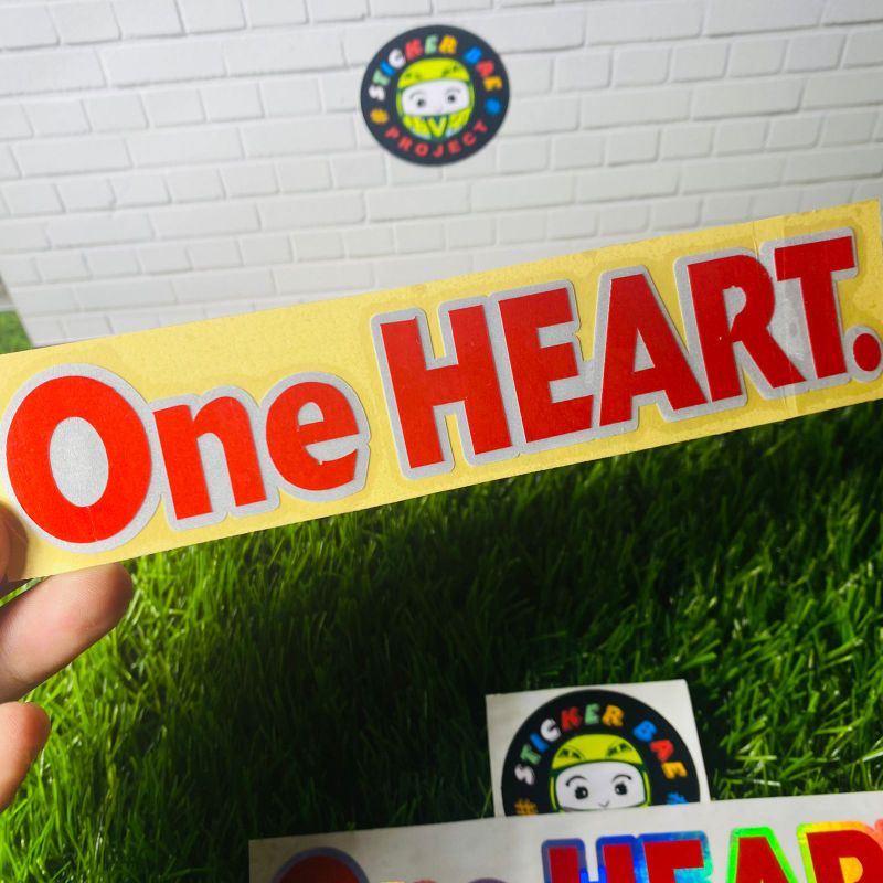 Sticker one heart motor hondaa cuting sticker ONE HEART 1pcs