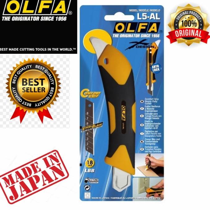 

18Mm Snap-Off Blade Cutter L5-Al Olfa Terbaru