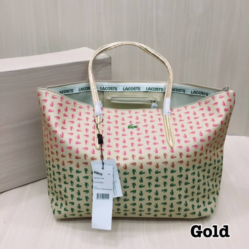 Tas Cewek Tote Lacoste Buaya Tas Batam Import Premium
