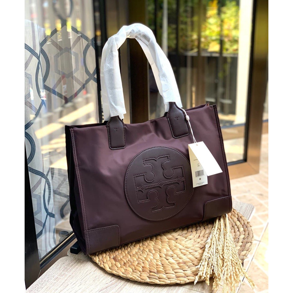 Tas Tory Burch Ella Mini Tote Tempranilo New Original