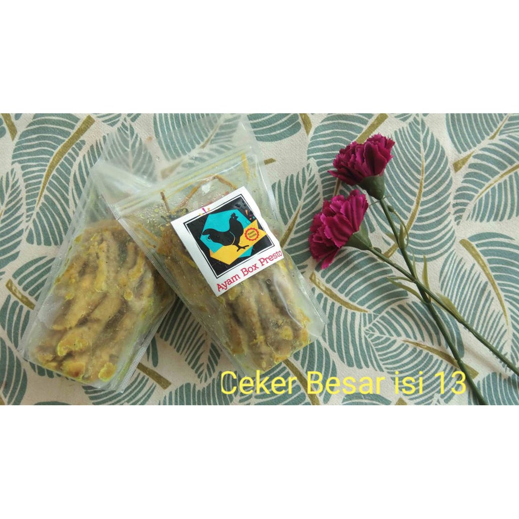 

Ceker besar Ayam Box Presto isi 13 + sambel