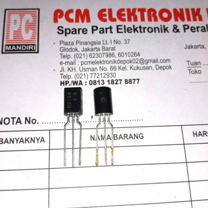 D1259 2Sd1259 2 Sd2159 D 2159 2Sd 2 Sd Transistor Pcmelebik54 Buru Order