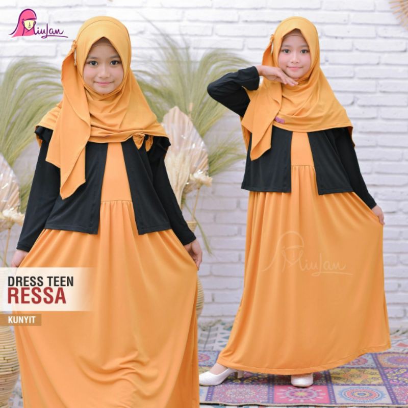 Dress Teen RESSA by Miulan / Dress remaja / Gamis anak