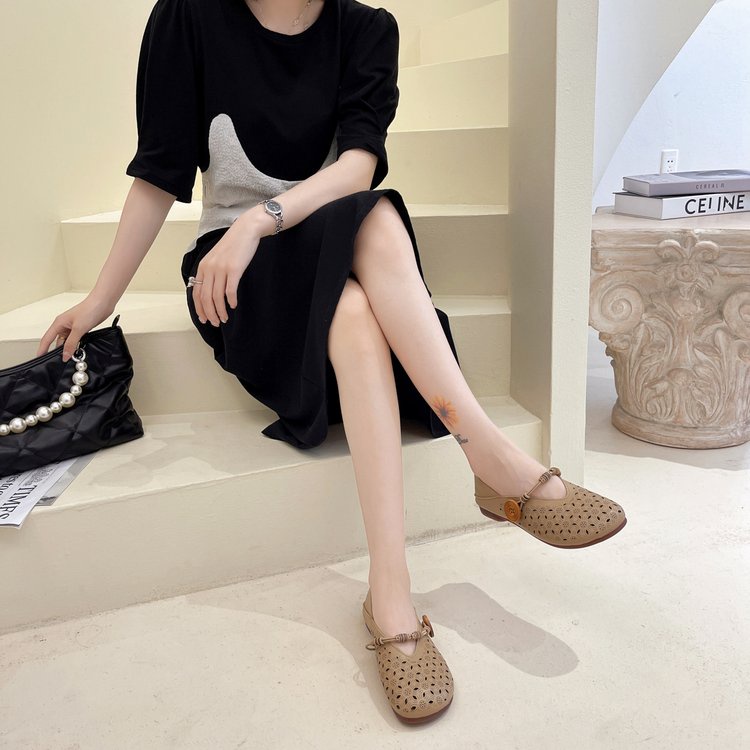 Sepatu Slip On Wanita Import Sepatu Slop Flat Shoes Cewek Jalan Santai SK-030