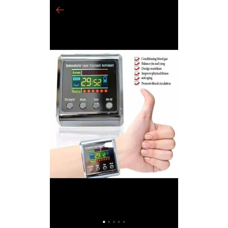 jam tangan laser terapi 7 titik untuk diabetes