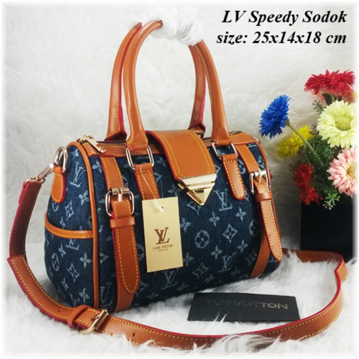 Tas LV 4174 Jeans I Tas Import I Tas Wanita I Tas Batam I Tas Ransel