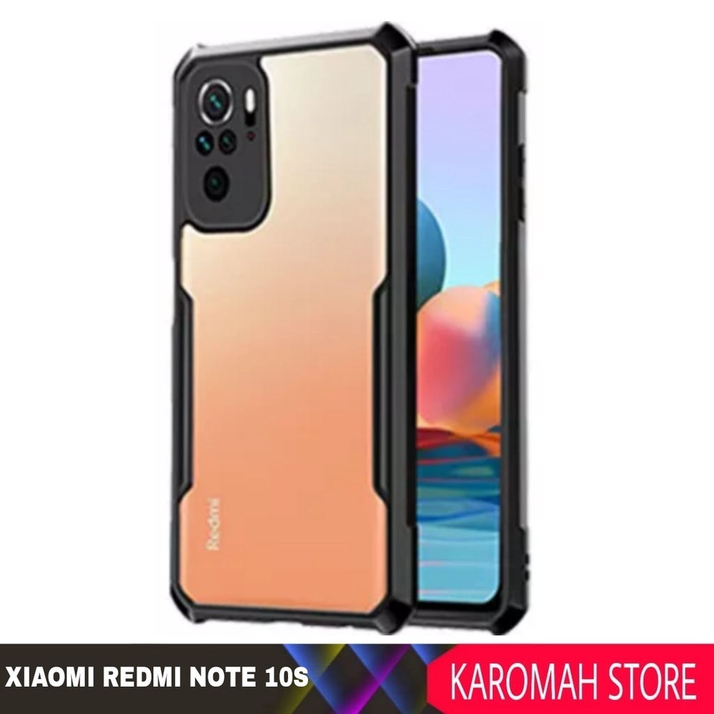 PROMO Case Xiaomi Redmi Note 10S Shocprof Tpu Tranparan - Hitam