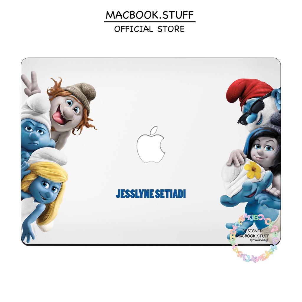 MACBOOK Case CUSTOM SMURF NEW AIR PRO RETINA 11 12 13 14 15 16 INCH NON /  WITH CD ROOM / TOUCHBAR / TOUCH ID / M1 2020 2021 2022