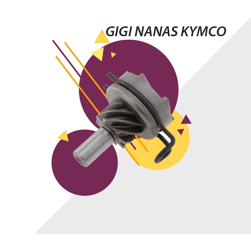 GIGI NANAS KYMCO GIGI ENGKOL SELAH SLAH EASY FREE EX LX LIBERO TREND DRIVEN STARTER PINION KIMKO KIM
