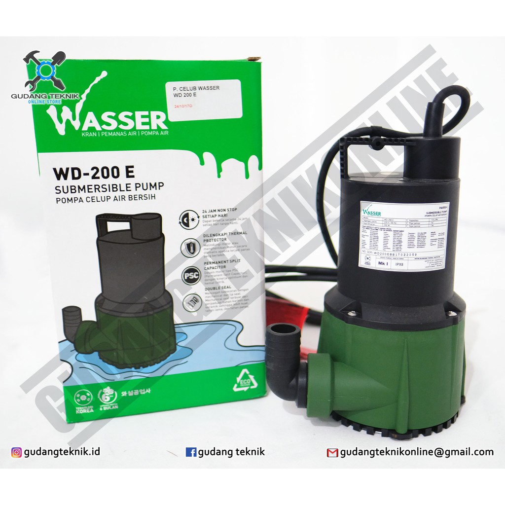 Pompa Celup WASSER WD 200 E / Pompa Submersible Wasser WD200E