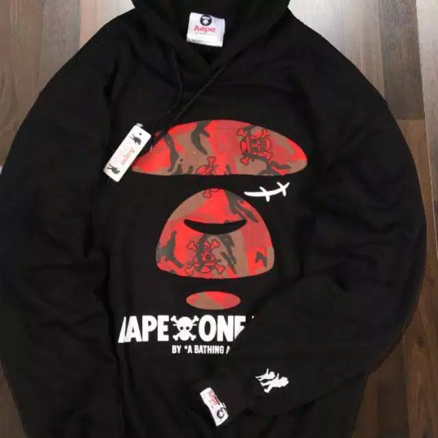 Hoodie AAPE One Piece / AAPE UNVS Skull / Jaket Sweater Hoodie A Bathing Ape