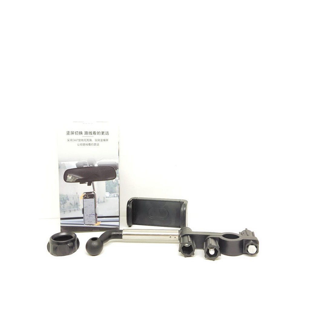 Car Holder SPION Phone Holder Mobil Jepit Gantung Spion Tengah Mobil CarMount