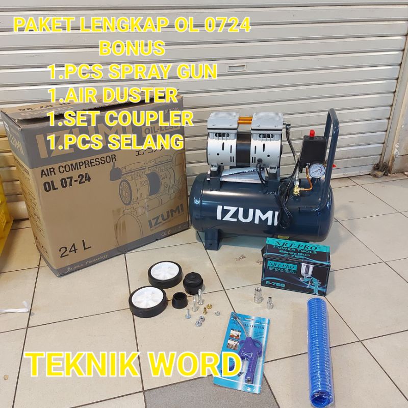 KOMPRESOR ANGIN IZUMI OILLES OL 0724 / COMPRESOR OILLES IZUMI OL0724