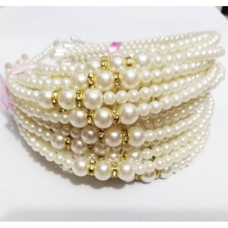 Bando Korea Mutiara Pearl Headband Korean Hairband