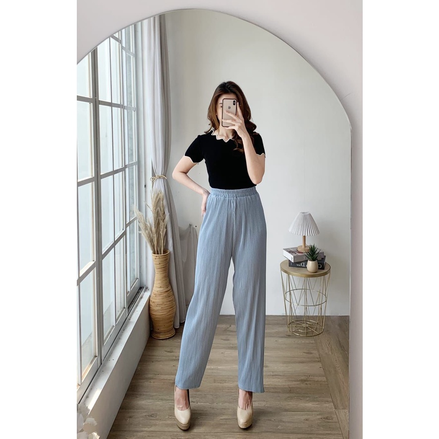 Celana Pensil Plisket Lidi / Kulot Pensil Lidi / Pleated Pencil Pants / Pleated Pants