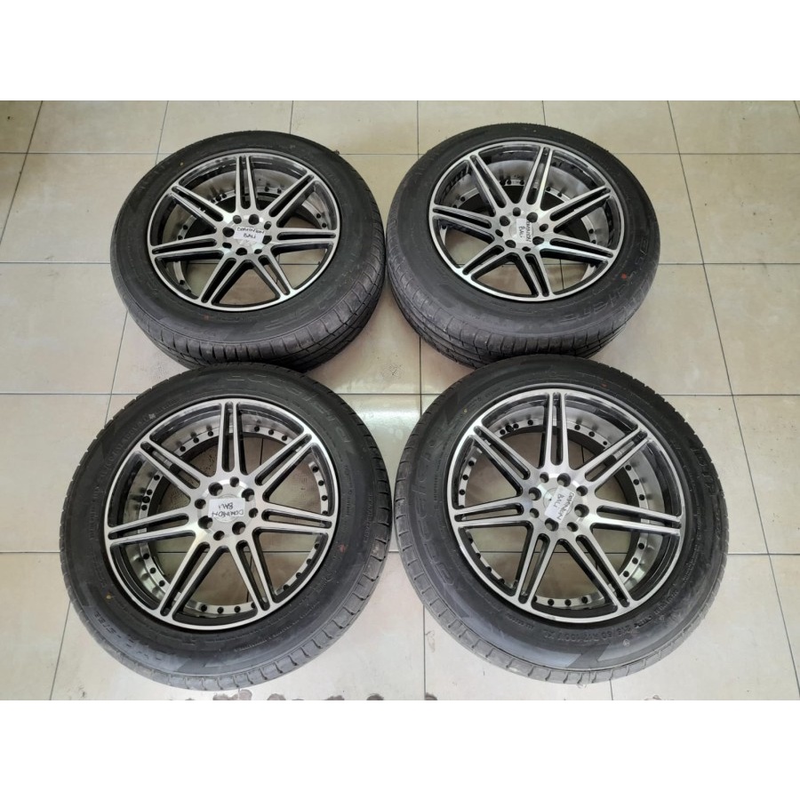 velg mobil bekas ring 17 lubang 4 VELLANO R17X7,5-8,5 4X100-114 + BAN IOTA 215 60