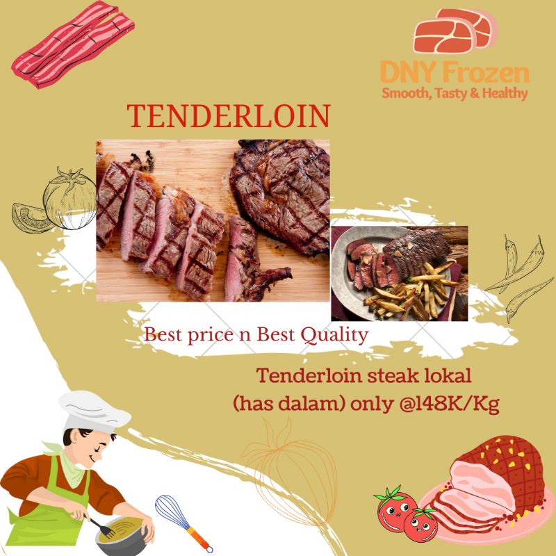

DagingSapi Tenderloin Lokal berkwalitas 1kg