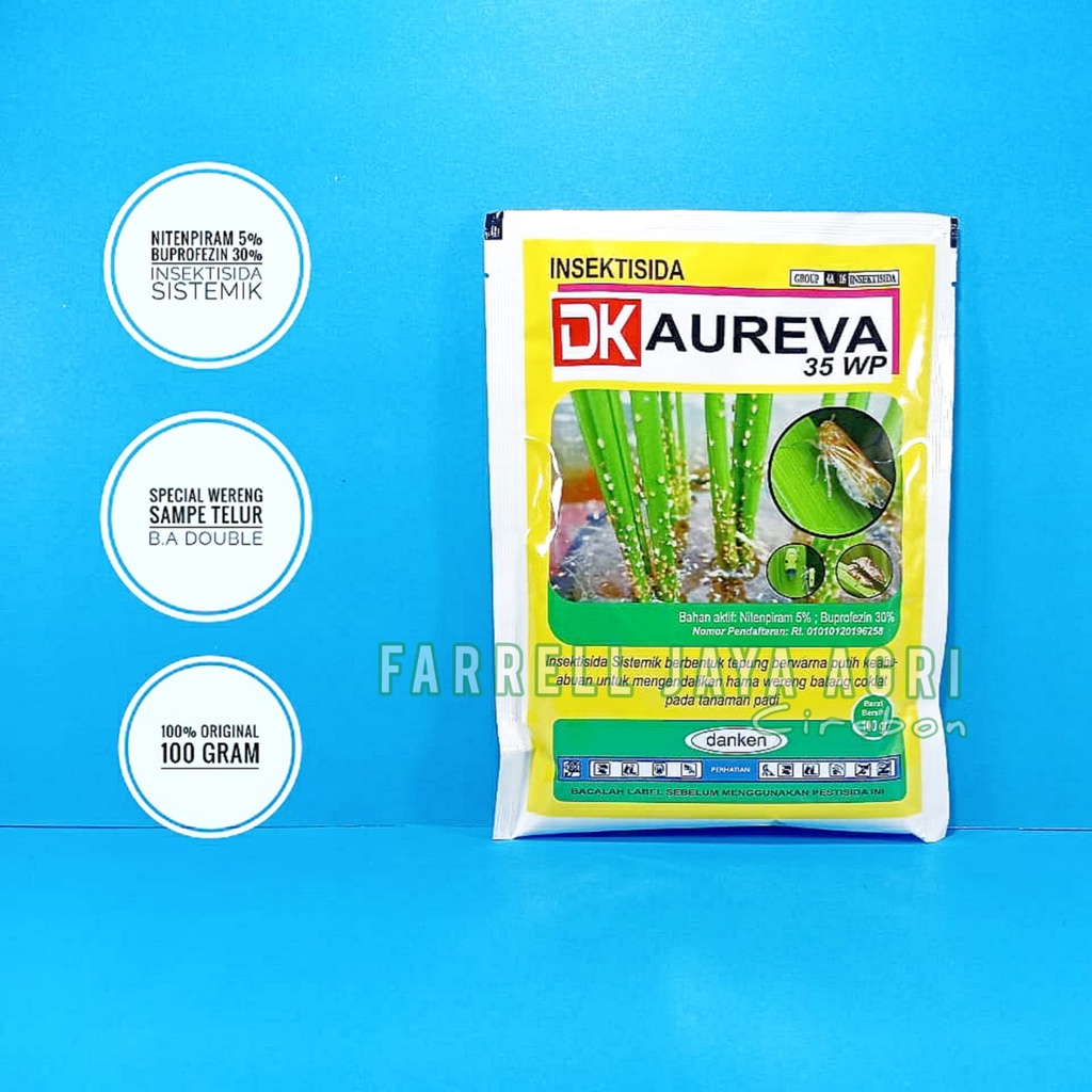 DK AUREVA 35 WP INSEKTISIDA NITENPIRAM 5% BUPROFEZIN 30% | ARES 100 GRM