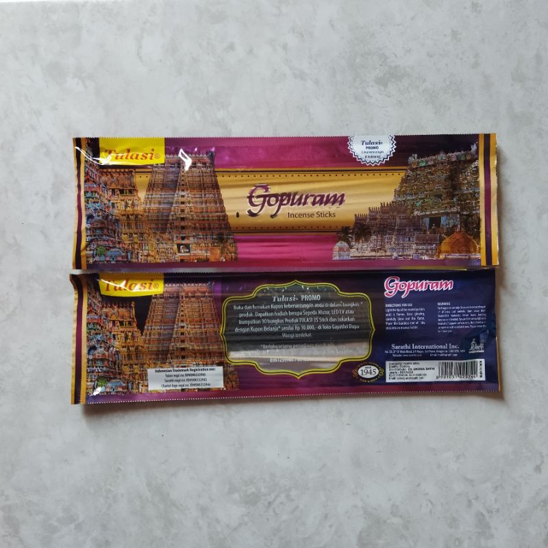 Hio dupa aromaterapi India Tulasi Gopuram