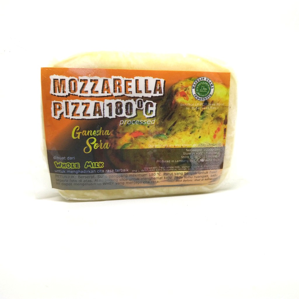 

Keju Mozzarella Pizza Label Baru