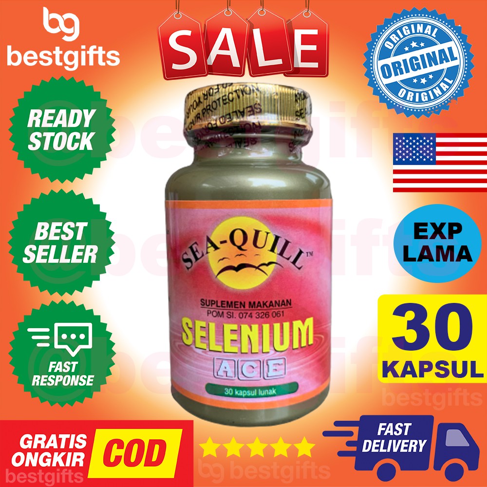 SEA-QUILL SEAQUILL SEA QUILL SELENIUM ACE VITAMIIN A C E ANTIOKSIDAN IMUN DAYA TAHAN TUBUH 30 KAPSUL