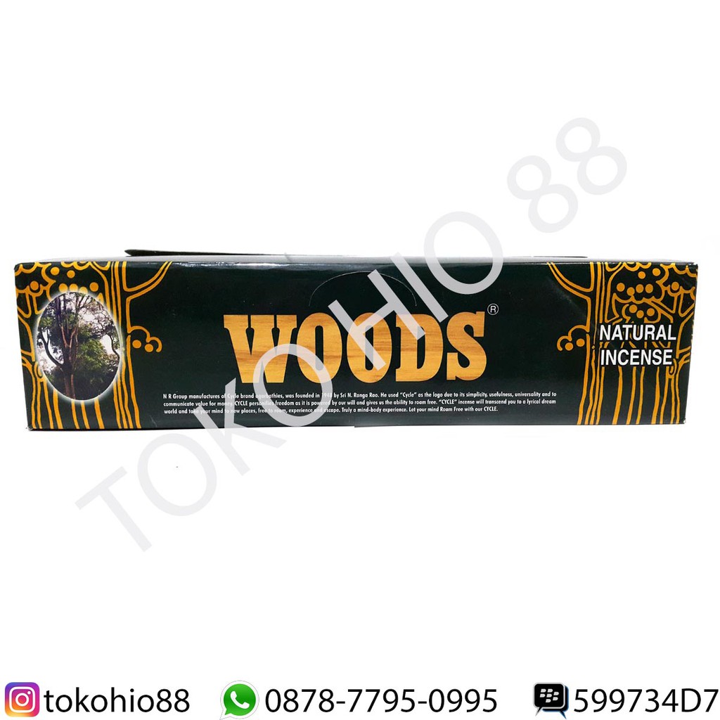 Hio harum Dupa Herbal Wood Wangi Aromaterapi India Merk Woods Natural Incense Sticks Aromaterphy