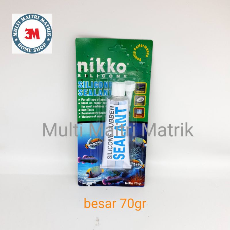 

Lem kaca Nikko 70gr / lem silicone / lem sealant