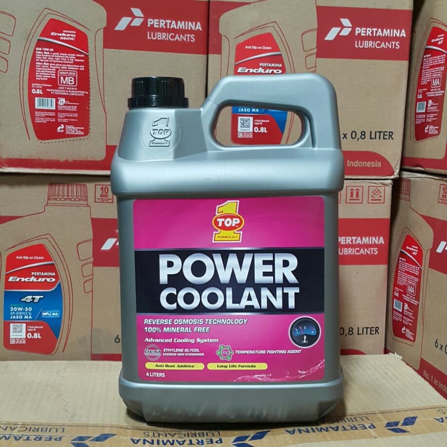 Jual Air Radiator Top 1 Power Coolant Pink Merah muda4 Liter Shopee Indonesia
