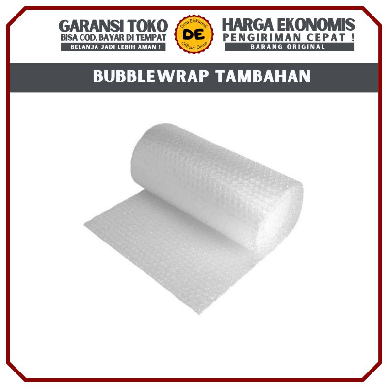 

Packing Bubblewrap / Bubble wrap Tambahan / Bubble Wrap (Tambahan Untuk Packing) - Putih