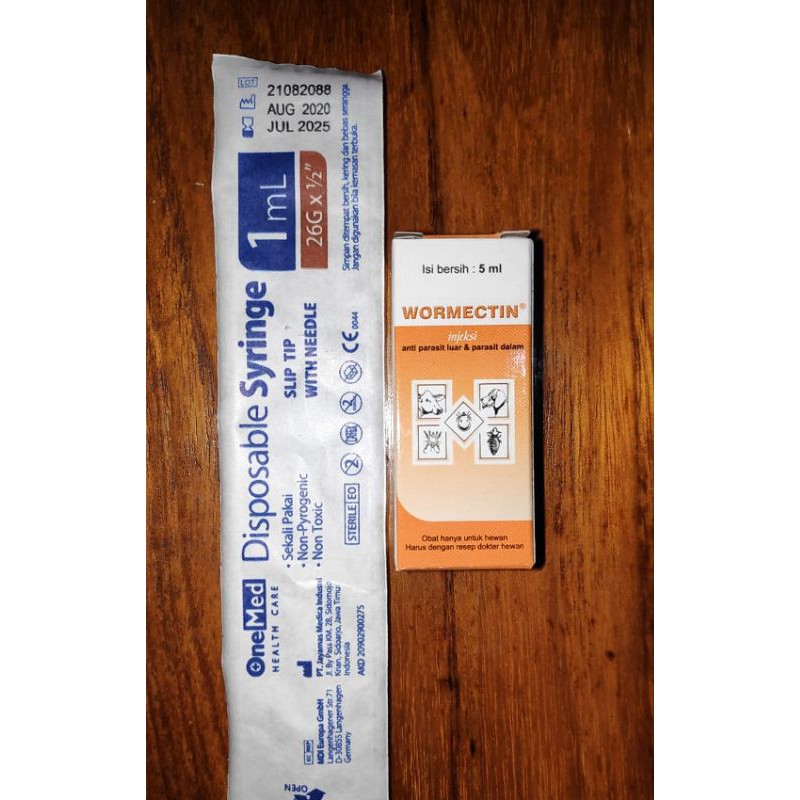 wormectin 5ml+spuit 1cc/3cc
