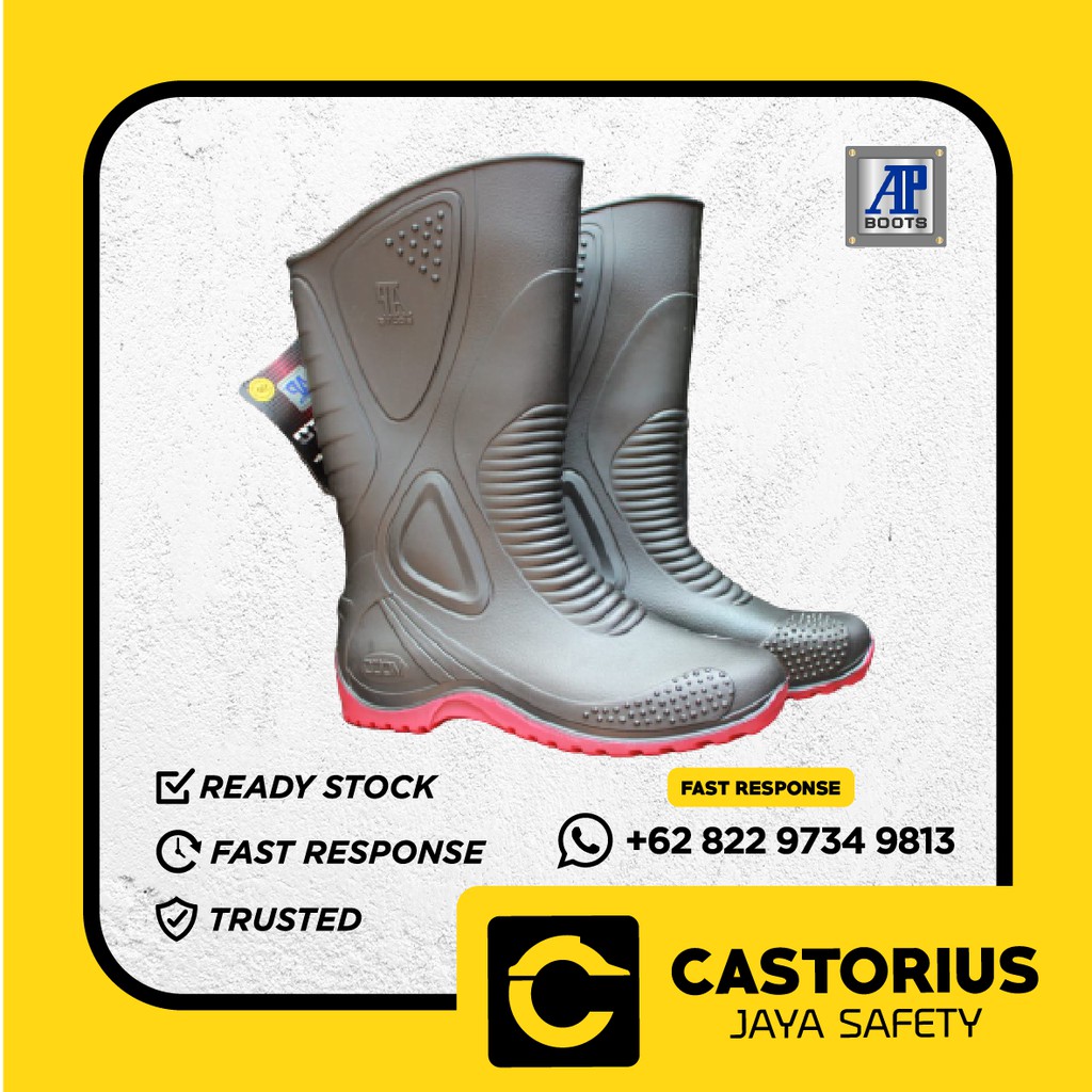SEPATU BOOT AP MOTO 1 ORIGINAL BERKUALITAS & MURAH SEPATU BOOT PROYEK