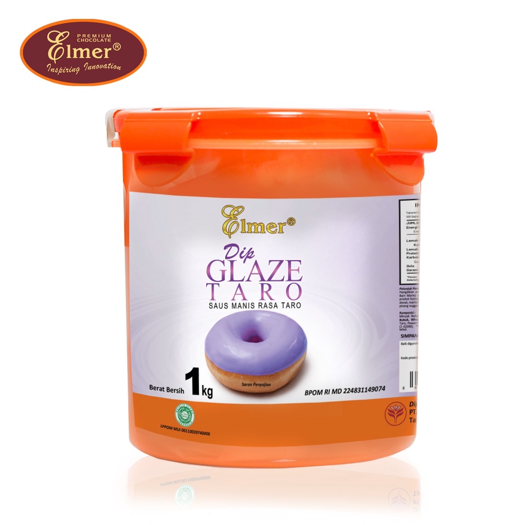 

Elmer Dip Glaze Taro 1 kg Topping Donat JCO Miroku