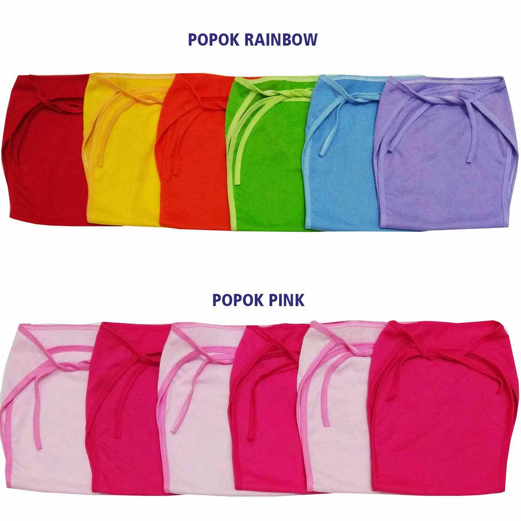 POPOK Bayi Kain 6pcs AKACHAN - popok Rainbow warna-warni Bayi