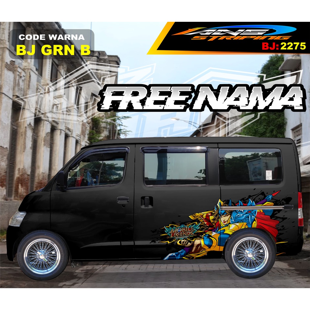 DECAL STICKER MOBIL GRANMAX / VARIASI STIKER MOBIL LUXIO / STICKER DECAL BODY SAMPING MOBIL AVANZA XENIA / STIKER MOBIL