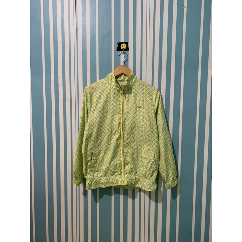 Fila Windbreaker Jaket Parasut jaket olahraga jaket sepeda jaket running jaket thrift preloved