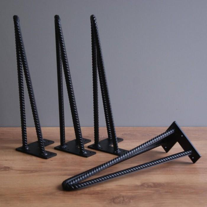 HAIRPIN LEGS | 3 LEG LAYER | KAKI MEJA BESI BEHEL ULIR |20CM 30CM 40CM