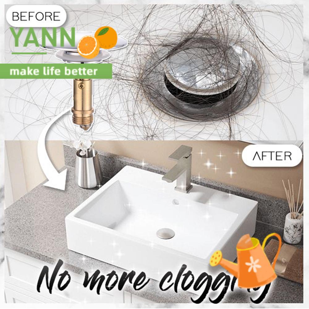Yann Bathroom Accessories Size Sink Drain Stopper Easy To Install Push Up And Down Wash Basin Bounce Drain Filter Hot New Universal High Quality Material Explosion Proof Sink Drain Plug Shopee Indonesia