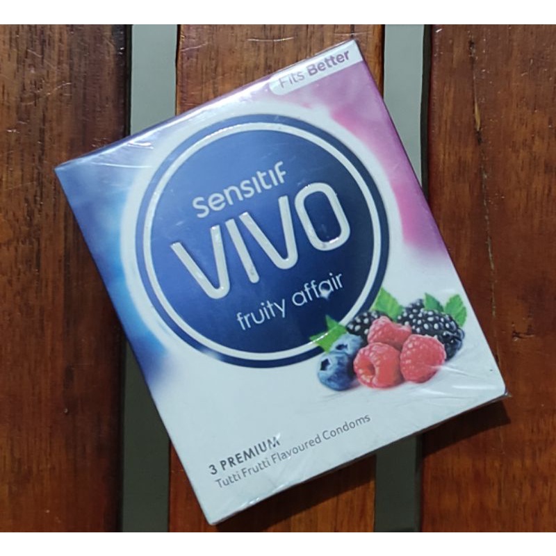 Vivo Kondom Isi 3 Pcs / Alat Kontrasepsi / Fire &amp; Ice / Extra Sensation / Fruit Affair / Endurance / Ultra Thin / Passionate Dots / Classic Thin / Super Thin 003 / Sensitif Vivo