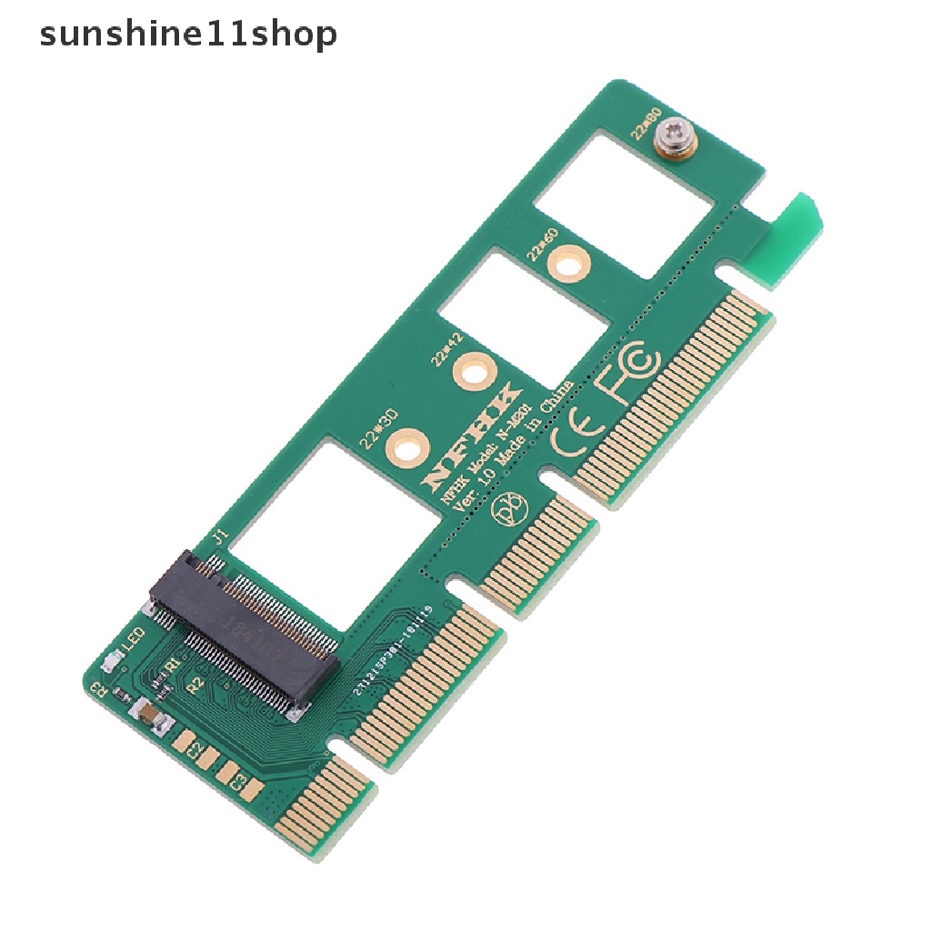 Sho Adaptor Konverter NVMe M.2 NGFF SSD Ke PCI-E express 3.0 16x x4