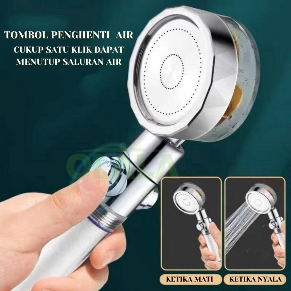 HAND SHOWER TURBO FAN SHOWER ION SPA ON/OFF OLL-0924